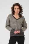 KAFFE KAmelinda Pullover Dark Grey/Feather Grey