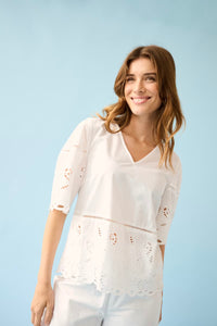 KAFFE KAgertrud Skirt Chalk White
