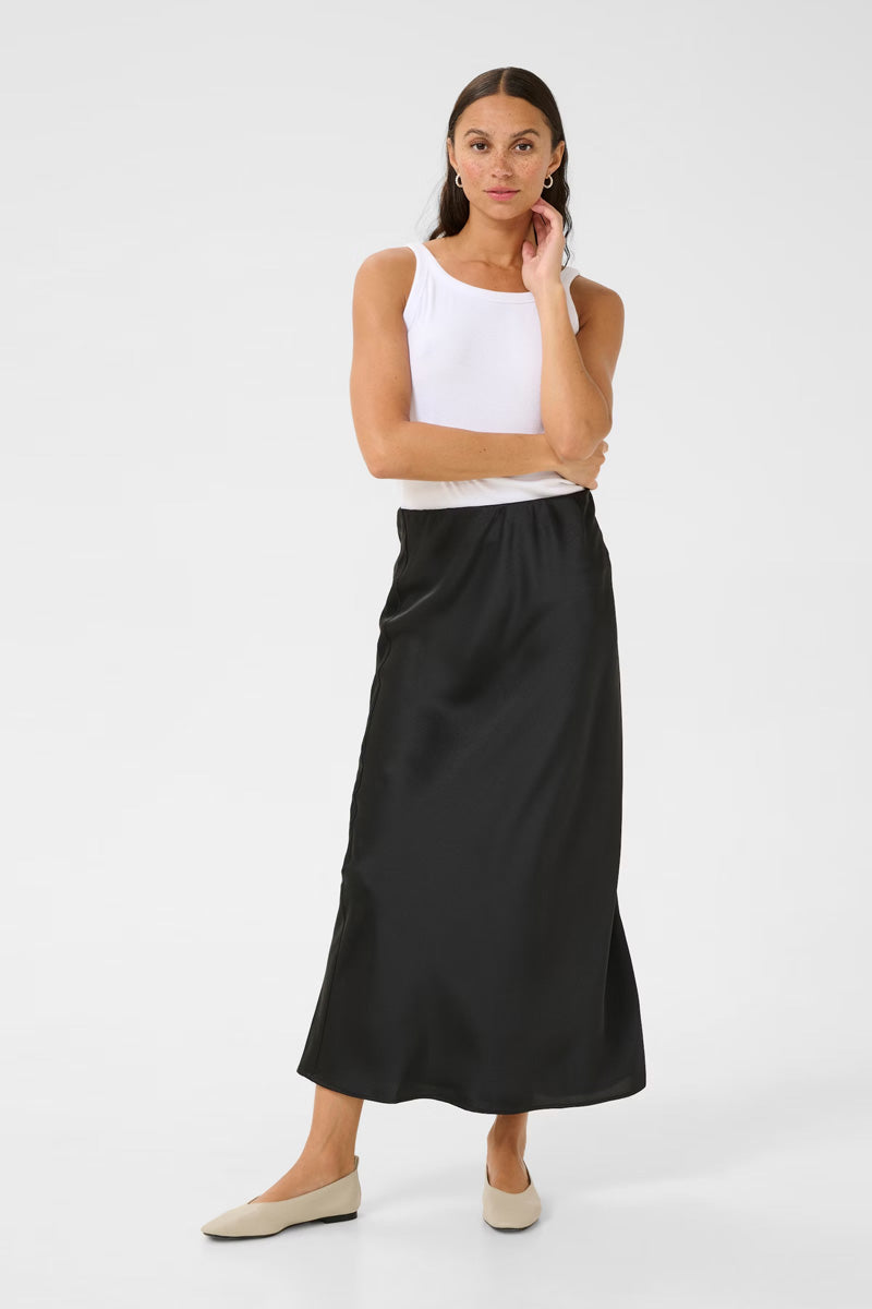 KAFFE KAlotte Skirt-Deep Black