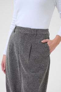 KAFFE KAalba Wide Pants Black Melange