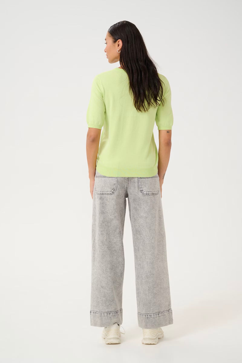 KAFFE KAlizza Pullover Sweater Lettuce Green