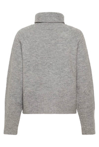 KAFFE KAerin Rollneck Light Grey Melange