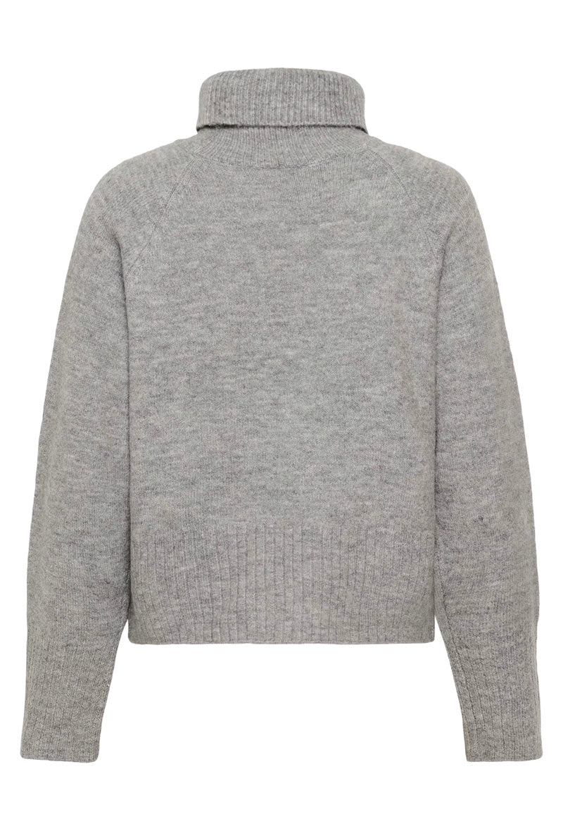 KAFFE KAerin Rollneck Light Grey Melange