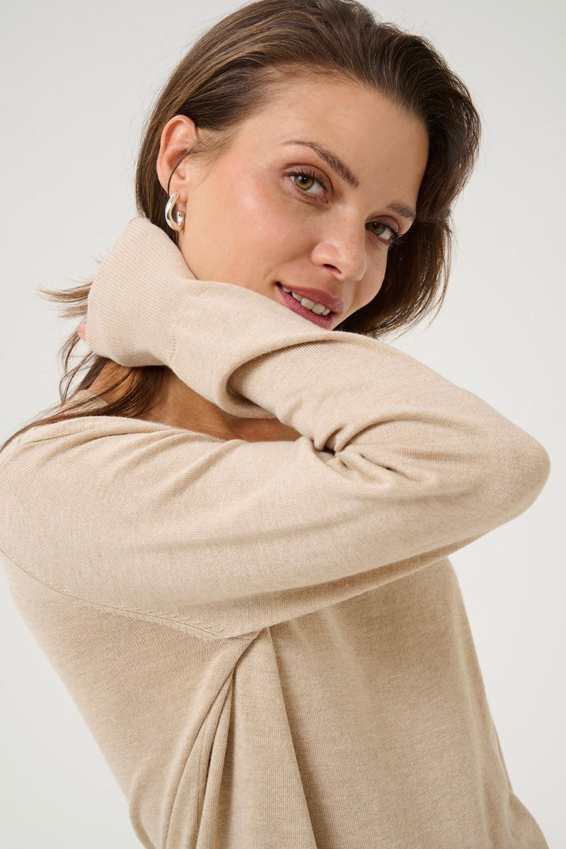 KAFFE KAlizza Knit Pullover Feather Gray