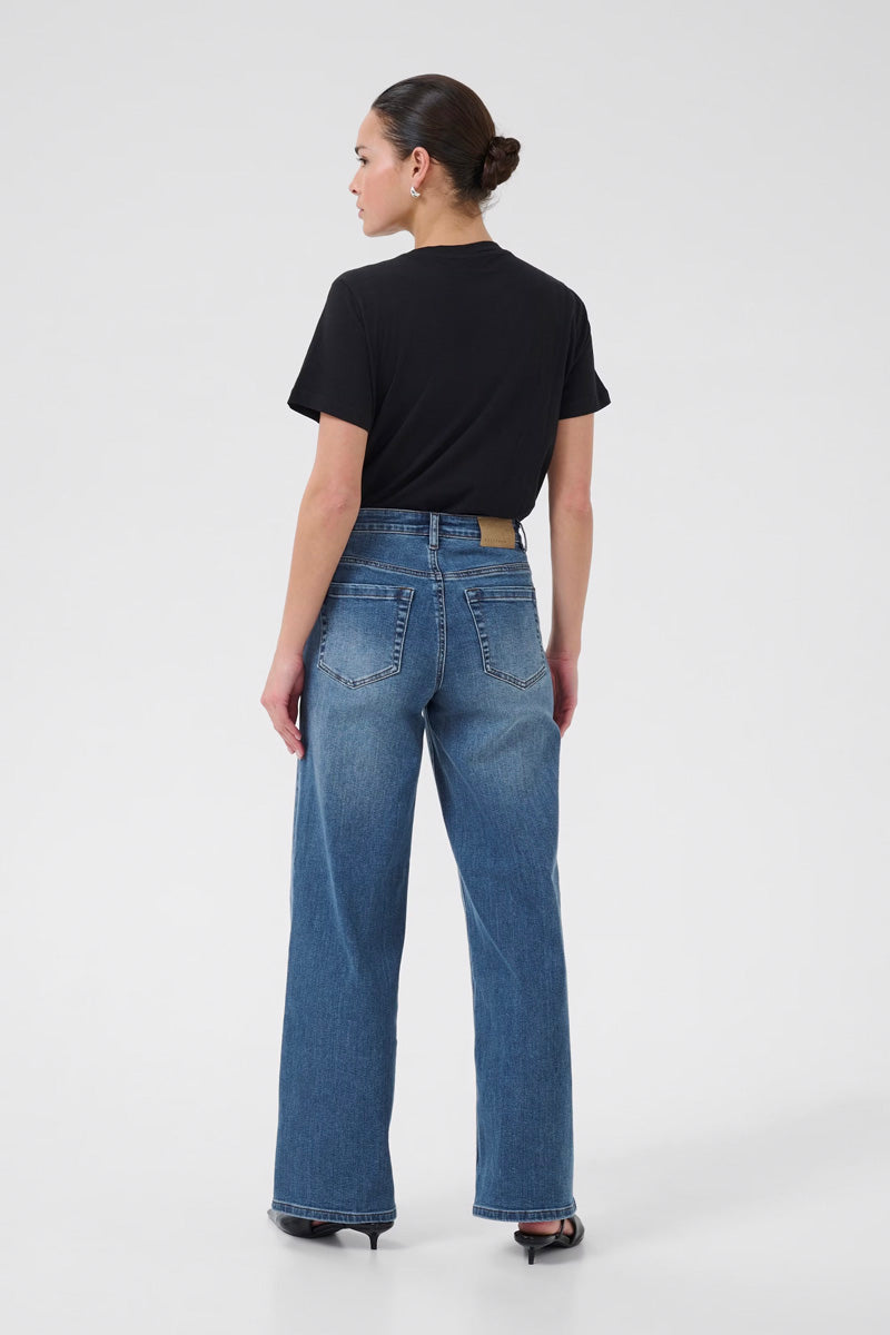 KAFFE KAbrook HW Wide Leg Jeans-30" Drop