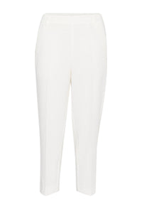 KAFFE KAsakura Cropped Pant Chalk White