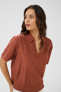 KAFFE KAemily Blouse Henna