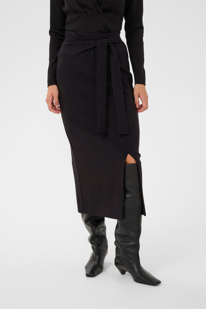 InWear TRI VINCENT Knot Skirt Black