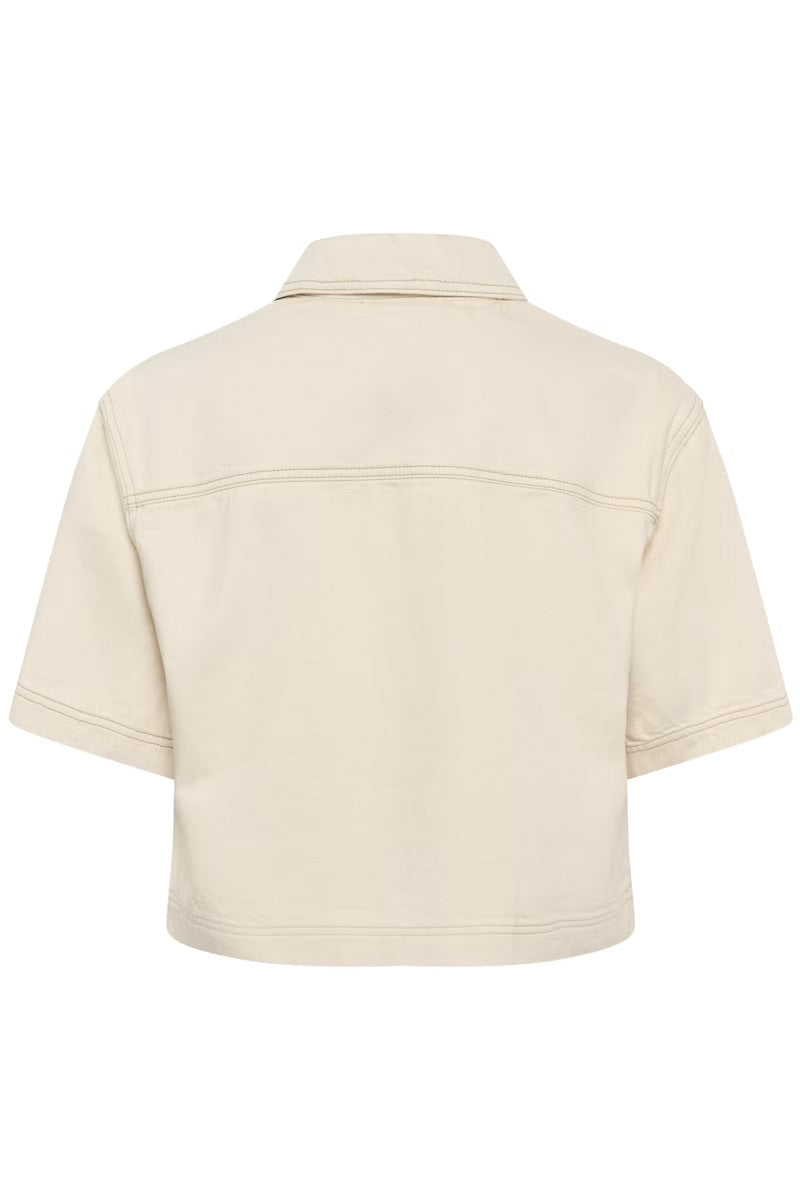 KAFFE KAcatherina Shirt Jacket Off White Washed