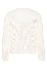 KAFFE KAsolar Knit Pullover Chalk White