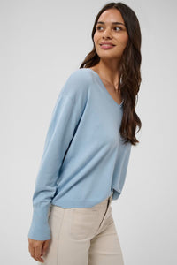 KAFFE KAlizza Mai Pullover-Blue Fog