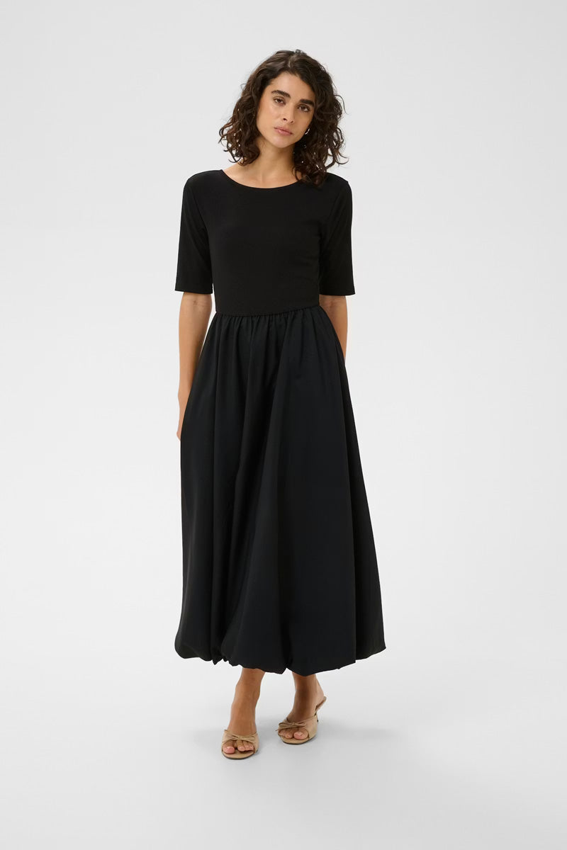 KAFFE KAkirtsen Short Sleeve Dress-Black