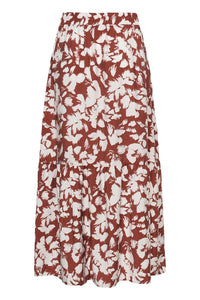 KAFFE KAevie Skirt Henna/Chalk