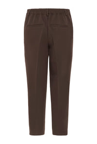 KAFFE KAsakura Cropped Trousers-Black Coffee