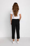 KAFFE KAsakura Cropped Trousers-Black
