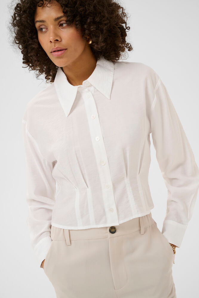 KAFFE KAkendall Shirt-Optical White