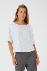 KAFFE KAmiranda Blouse-Chalk