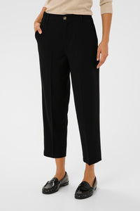 KAFFE KAheather Cropped Trousers-Black Deep