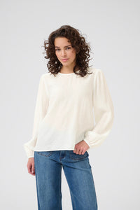 KAFFE KAvivy Blouse-Chalk