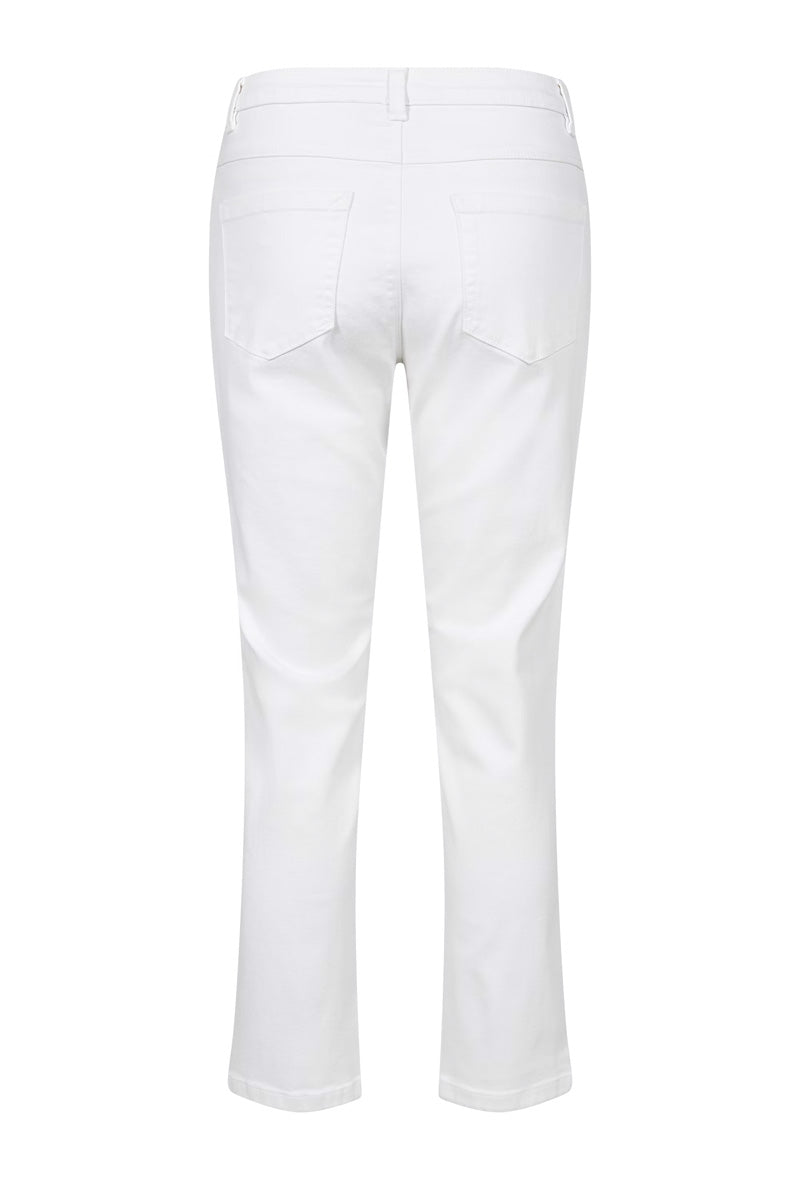 KAFFE KAzelina HW Straight Jeans Chalk