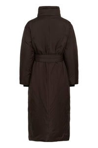INWEAR ZINNAHIW Long Cocoon Coat Chocolate Brown