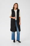 KAFFE KAmeria Quilted Gilet Waistcoat-Black