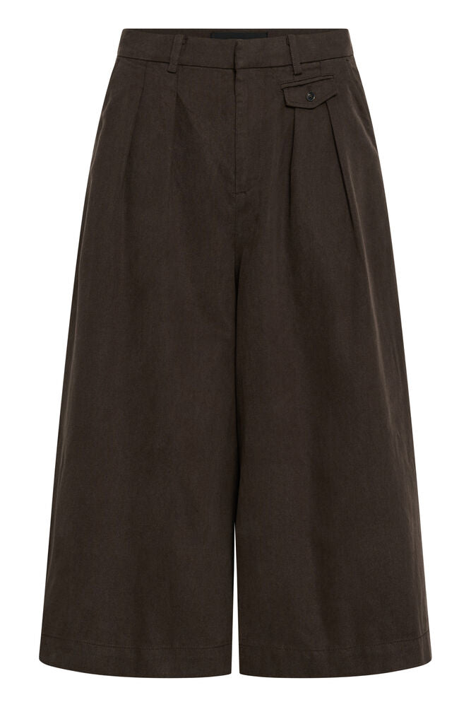 InWear HESSIW Culotte Pant-Chocolate Brown