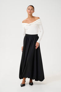 KAFFE KAstine Maxi Skirt Black