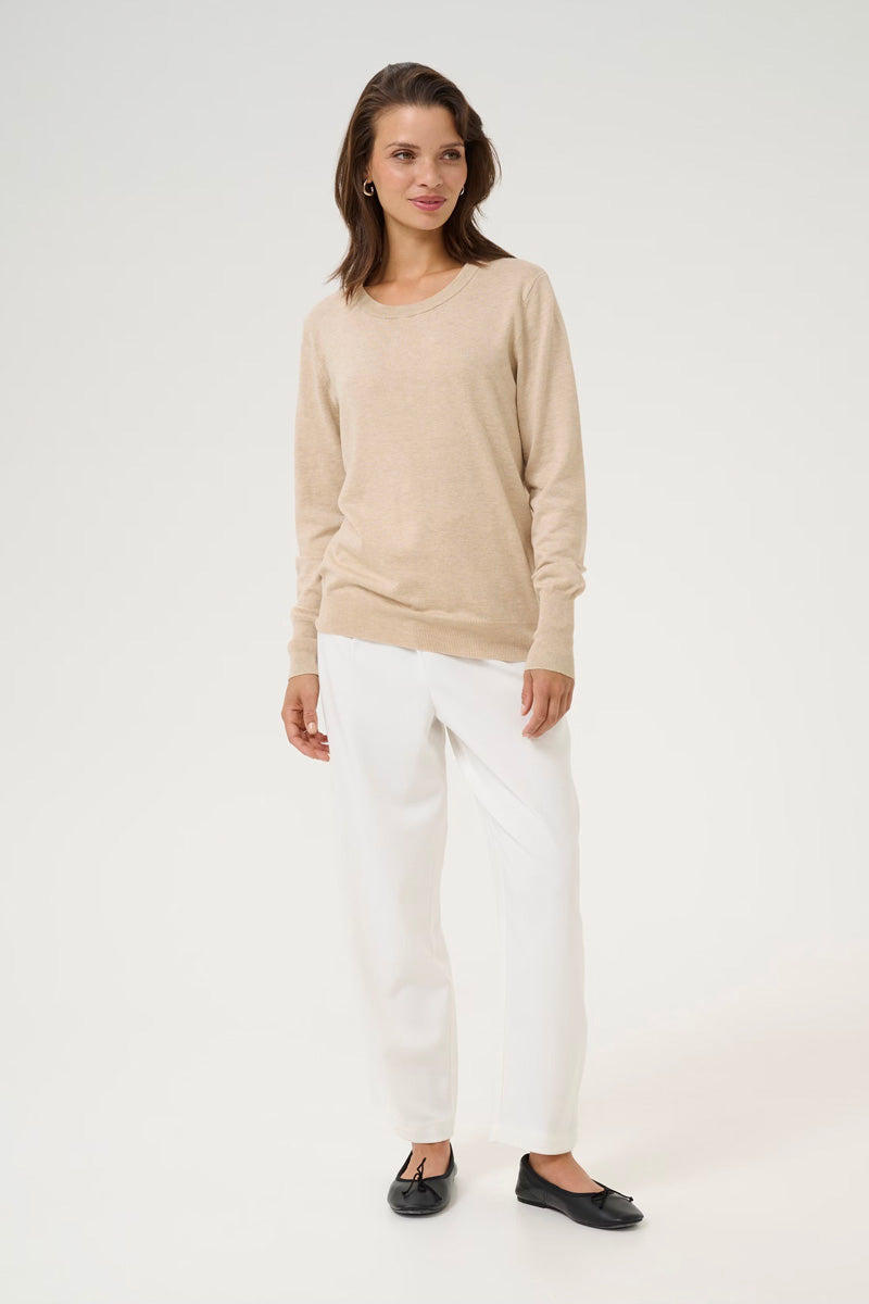KAFFE KAlizza Knit Pullover Feather Gray