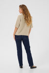 KAFFE KAemilie V-Neck Pullover Feather Gray