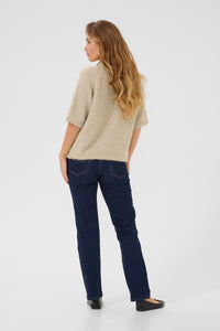 KAFFE KAemilie V-Neck Pullover Feather Gray