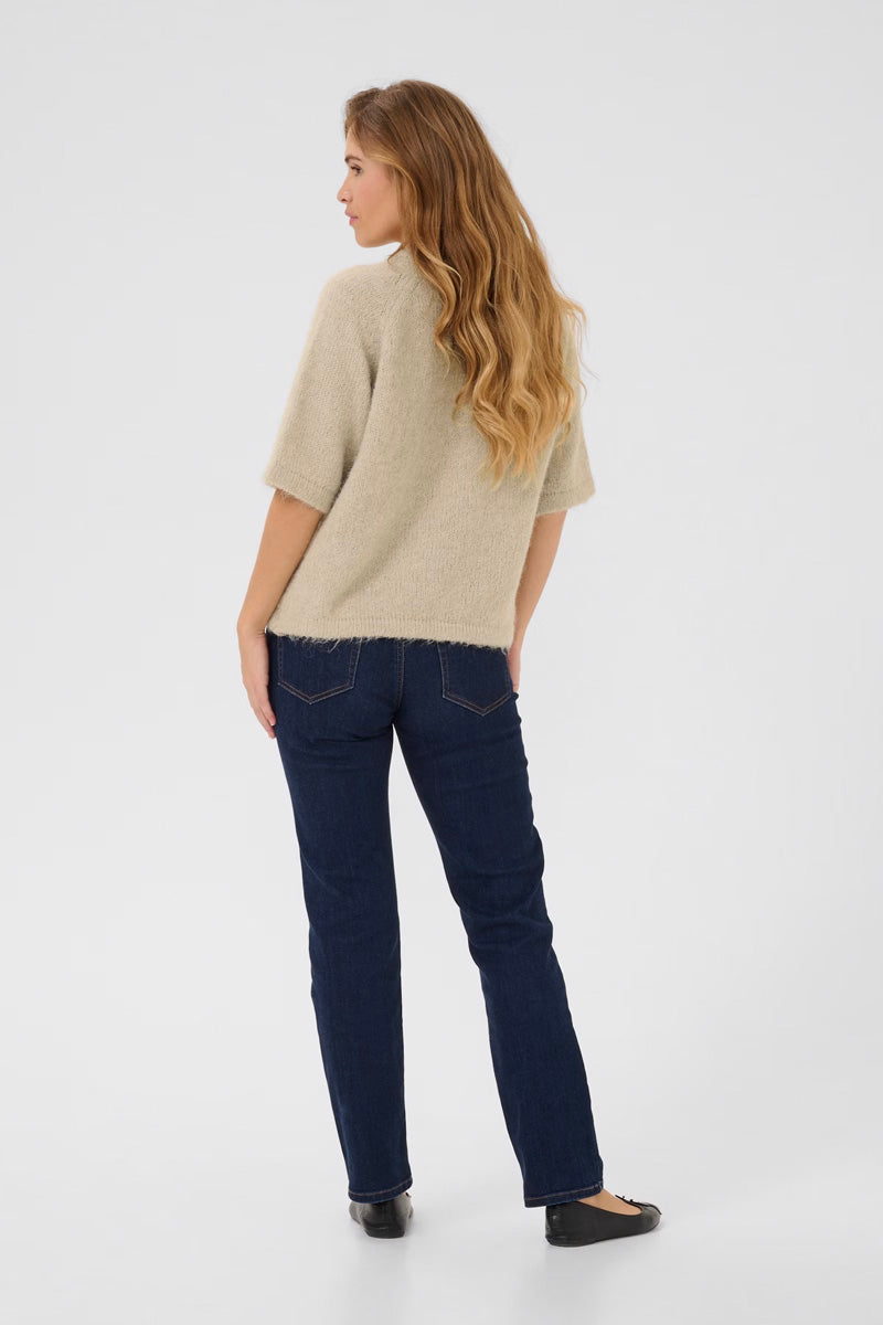 KAFFE KAemilie V-Neck Pullover Feather Gray