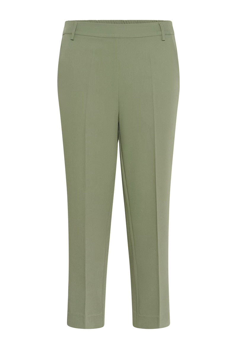 KAFFE KAsakura Cropped Trousers-Sea Spray
