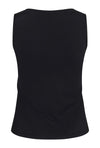 KAFFE KAarina Jersey Vest Top-Deep Black