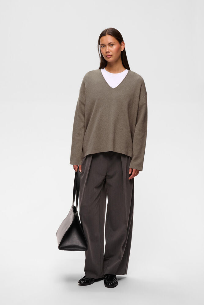 InWear TILDA IW V-Neck Sweater Cinder Melange