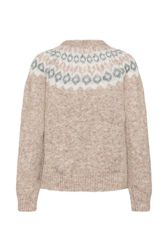 KAFFE KAberta Pullover Beige Melange