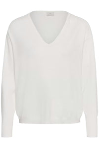 KAFFE KAlizza Mai Pullover-Chalk