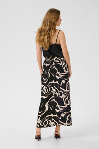 KAFFE KAmartha Maxi Skirt Black/Stone