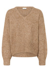 KAFFE KAtrina V-Neck Pullover Toasted Coconut