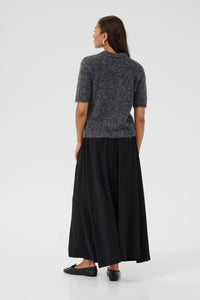 KAFFE KAemilie Polo Pullover Grey Melange