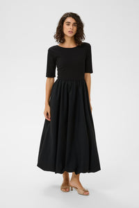 KAFFE KAkirtsen Short Sleeve Dress-Black