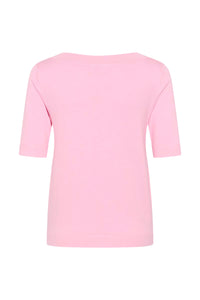 KAFFE KAlizza Boatneck Pullover Pink Frosting