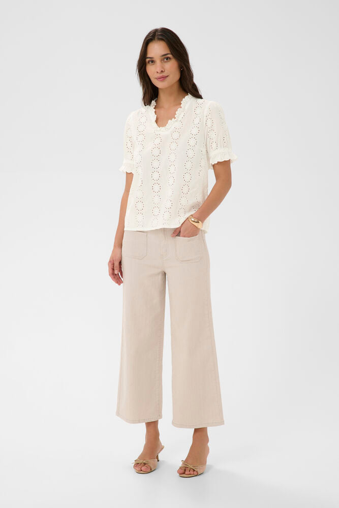 KAFFE KAdona Blouse Chalk