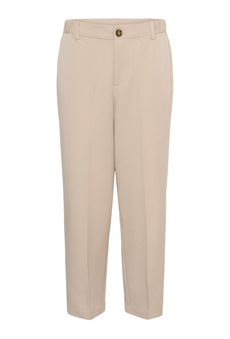 KAFFE KAheather Cropped Trousers-Feather Grey