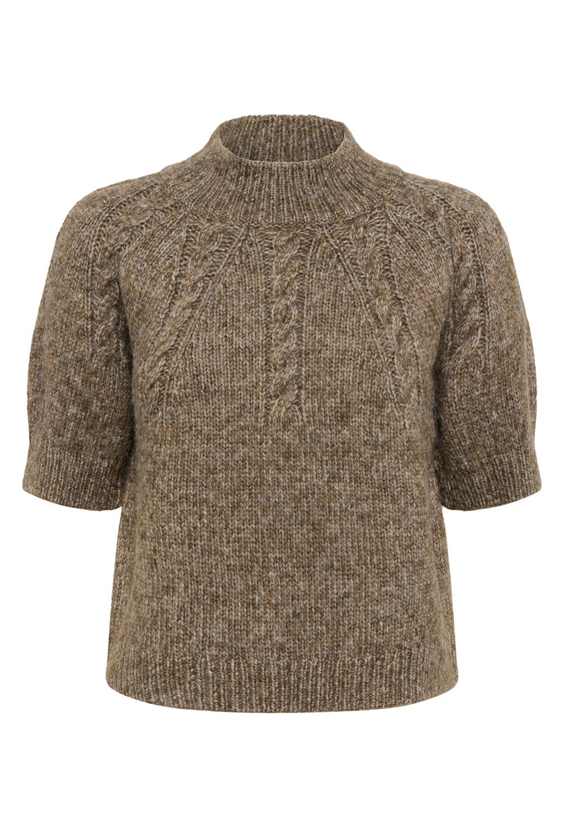 KAFFE KAcuba Turtleneck Pullover Morel Melange