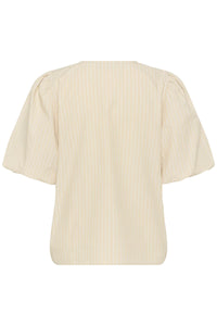 KAFFE KAjosie Blouse Feather Grey Stripe