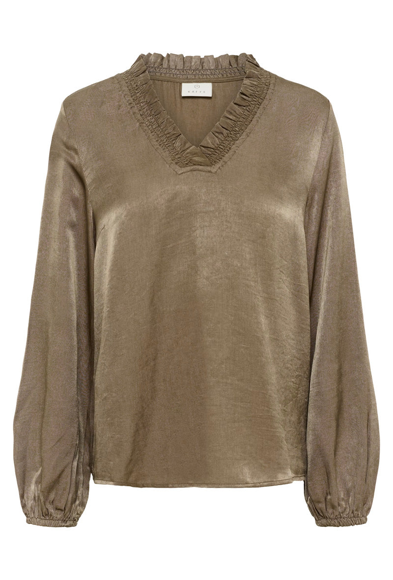 KAFFE KAmille Blouse-Morel