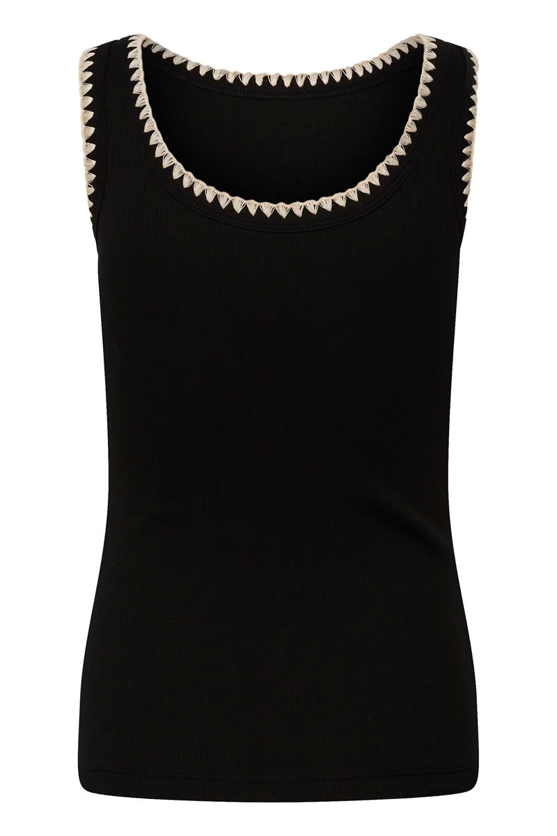KAFFE KAcarna Tank Top Black