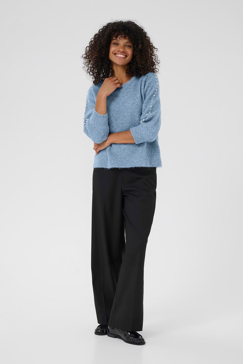 KAFFE KAbetty Pullover Windward Blue Melange