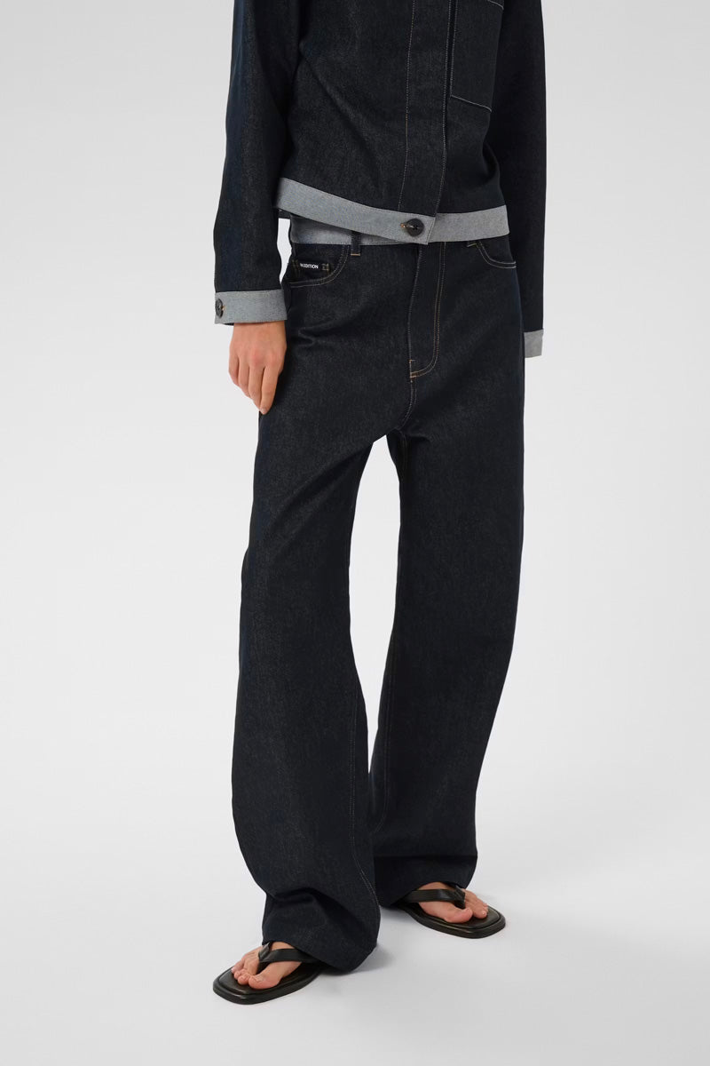 InWear DEIRDRA IW Wide Leg Jeans Dark Denim
